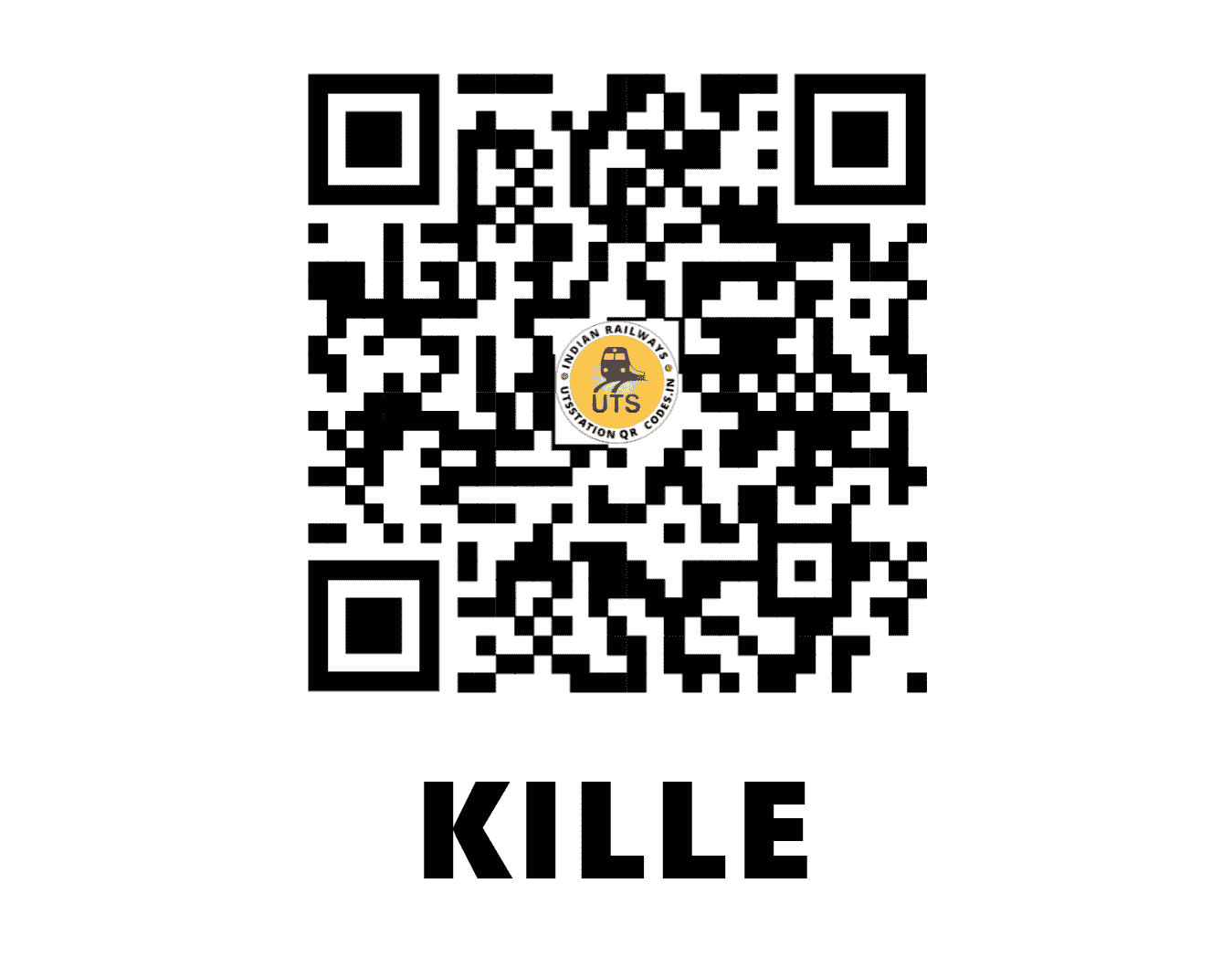 UTS QR Code for KILLE - KII - SR (TAMIL NADU)